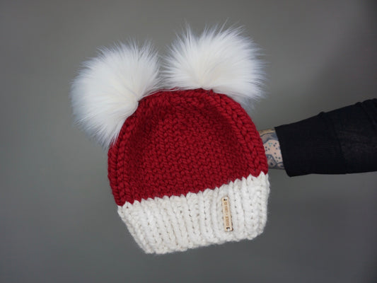 The Santa Double Pom Beanie