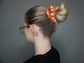 Orange Glowing Ghosts Scrunchie - Glow in the Dark