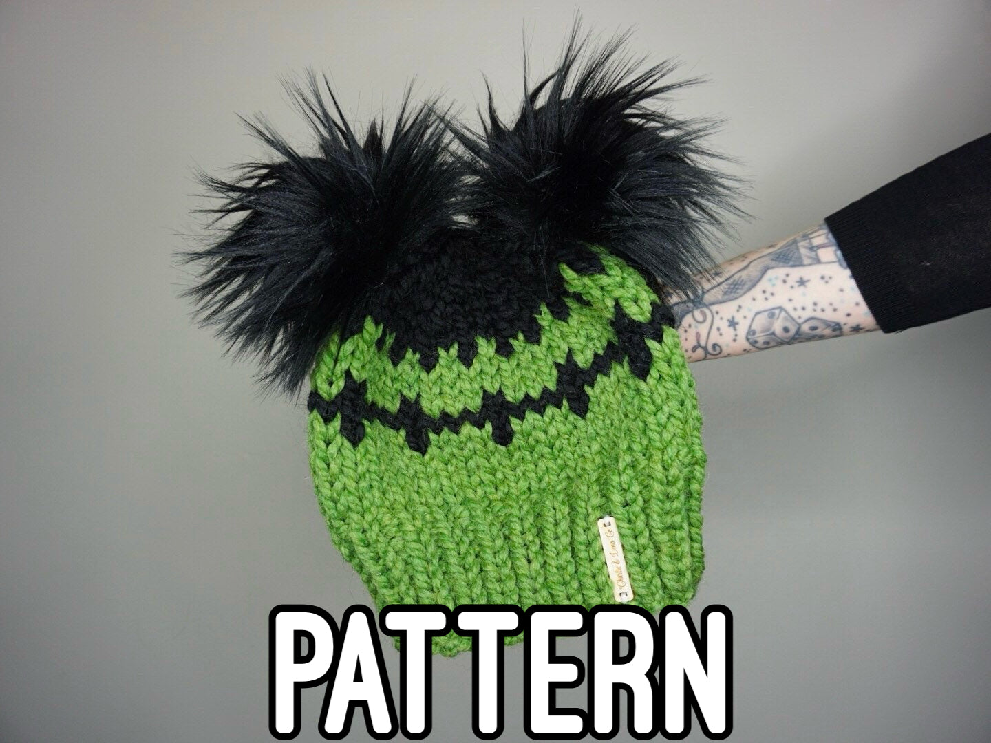 KNITTING PATTERN - The Frankenstein Beanie