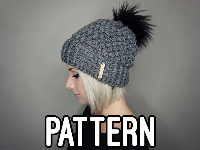 CROCHET PATTERN - The Puff Stitch Beanie