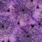 Purple Spiderwebs Halloween Scrunchie