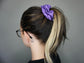 Purple Polka Dot Halloween Scrunchie