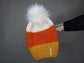 The Candy Corn Beanie - Choose your pom