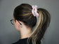 Pink Glowing Ghosts Scrunchie - Glow in the Dark