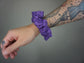 Purple Polka Dot Halloween Scrunchie