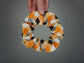 Orange Plaid Halloween Scrunchie