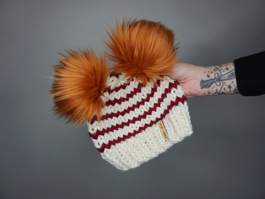 Kids Pennywise Double Pom Beanie