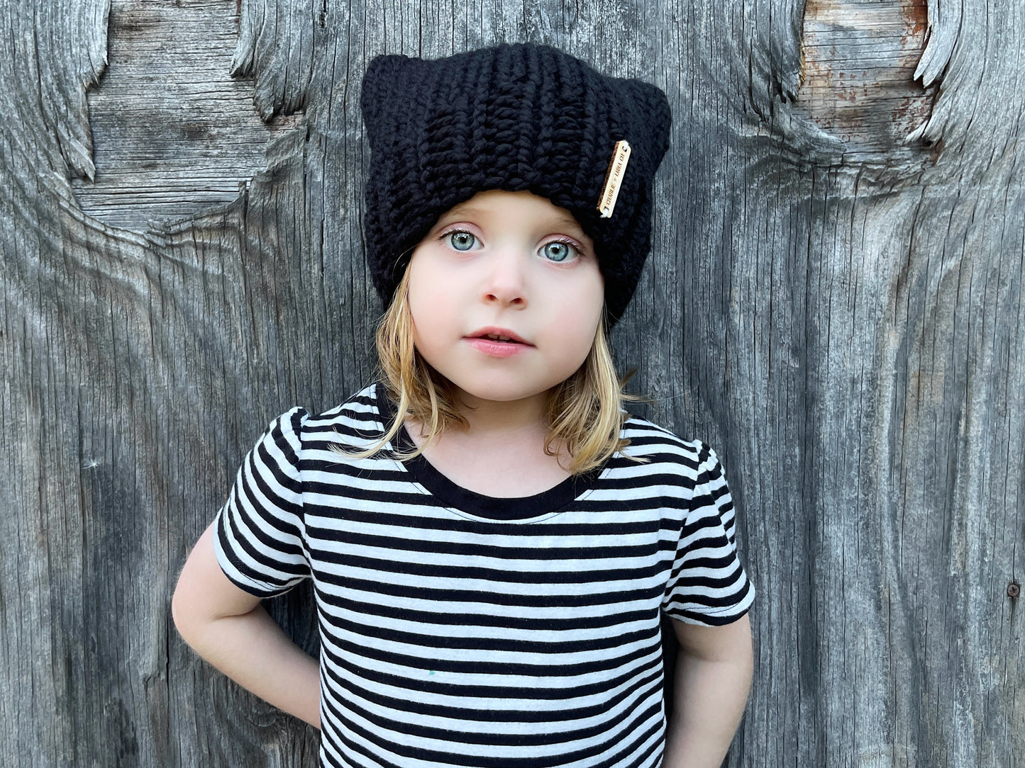 Kids Cat Ear Beanie - Choose your color