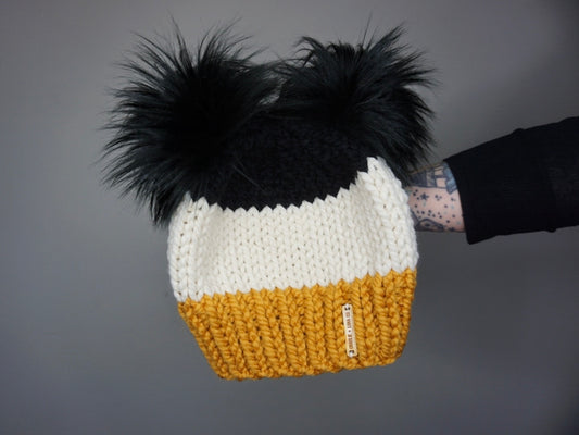 The Salem Double Pom Beanie