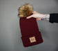 The Fox Beanie in Burgundy- Choose your pom