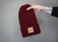 The Fox Beanie in Burgundy- Choose your pom