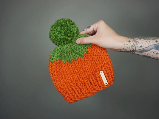 Kids Pumpkin Beanie