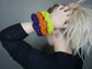 Knit Scrunchie in (S)Lime Green