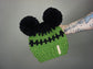 Kids Frankenstein Double Pom Beanie - Choose Your Pom