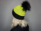 The Halloween Fox Beanie in (S)Lime and Black