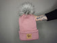 The Fox Beanie in Dusty Rose- Choose your pom