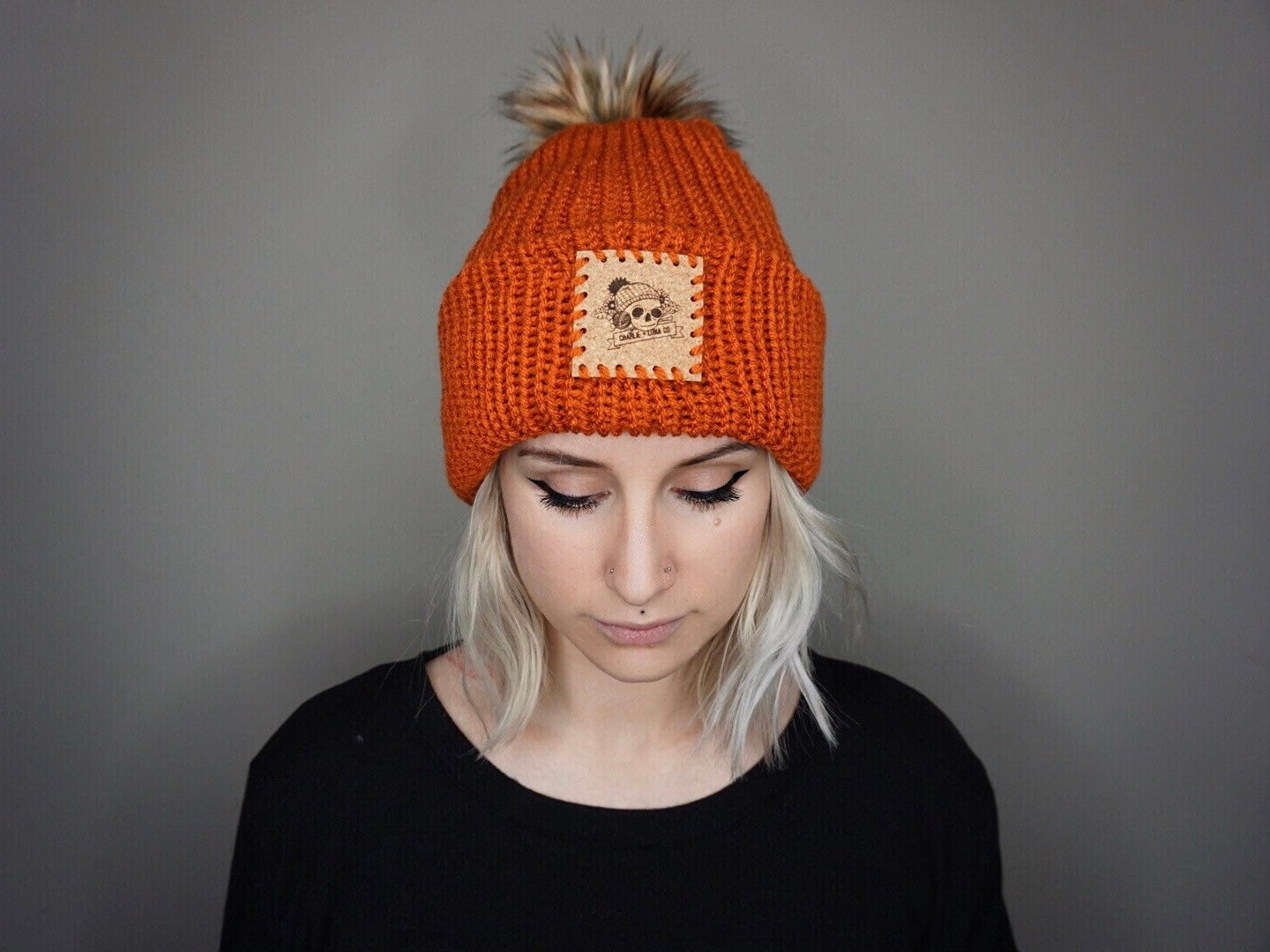 The Fox Beanie in Burnt Orange- Choose your pom – Charlie and Luna Co