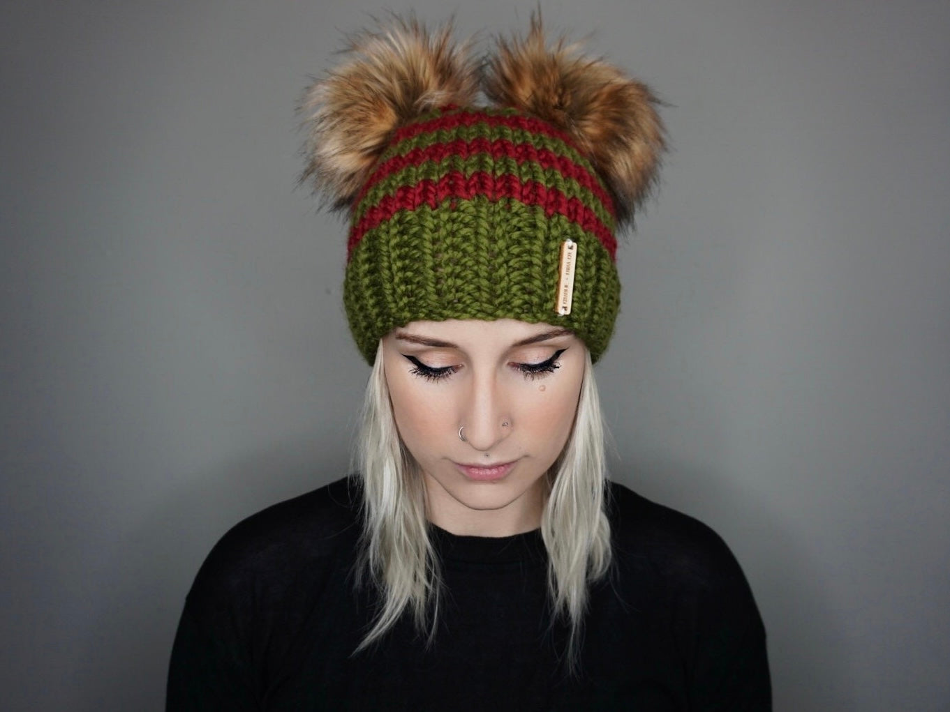 The Freddy Krueger Double Pom Beanie