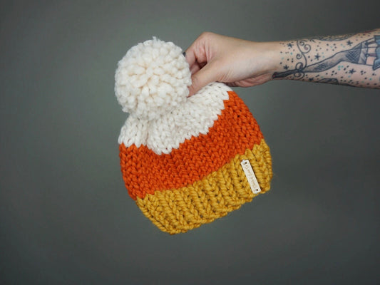 Kids Candy Corn Beanie