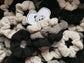 Knit Scrunchie 3 pack in Linen, Grey, and Black