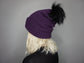 The Halloween Fox Beanie in Moody Purple